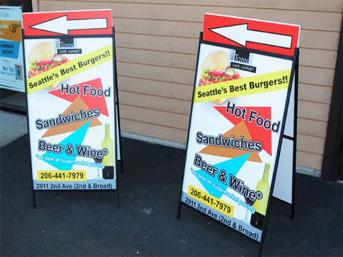 Advertising printing board